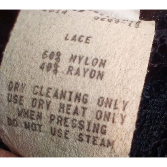 1990s Sheer Lace Dress Medium Navy Blue Button Up Fairy Whimsigoth Romantic - Picture 11 of 11